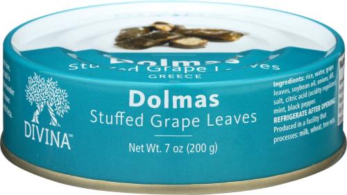 Divina Dolma Grape Leaves Stfd - 7 Oz (12 Units)
