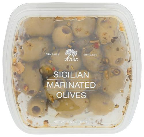 Divina Cup Olive Ptd Sclln Hrb - 5.5 Oz (6 Units)