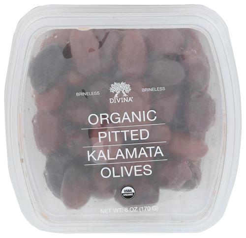 Divina Olives Kalamata Pittd Organic - 6 Oz (6 Units)