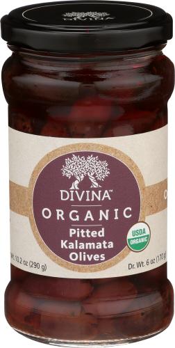 Divina Olive Kalamata Ptd Organic - 6 Oz (6 Units)