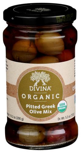 Divina Olive Mix Pittd Greek Organic - 5.3 Oz (6 Units)