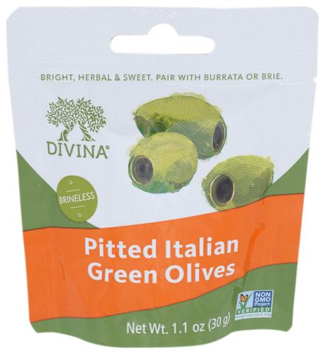 Divina Olives Green Italian Pttd - 1.1 Oz (40 Units)
