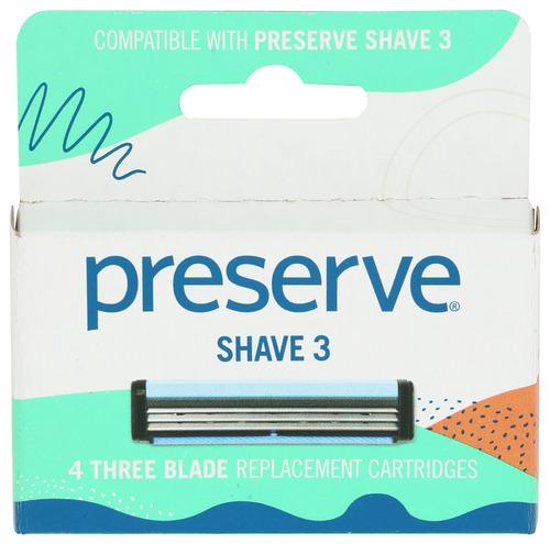 Preserve Razor 3Blade 4Cartridge - 1 Ea (6 Units)