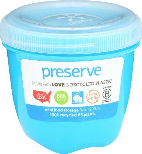 Preserve Food Strge Mini Sngl Aqmr - 8 Oz (12 Units)
