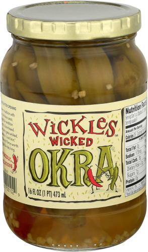 Wickles Okra Wicked - 16 Oz (6 Units)