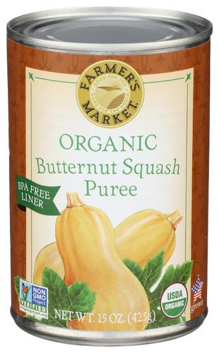 Farmers Market Foods Squash Bttrnt Cnnd Organic - 15 Oz (12 Units)