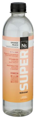 Nirvana Super Water Rtd Orange Peach - 16.9 Fo (12 Units)