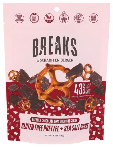 Scharffen Berger Chocolate Bark Omlk Przl Sslt - 4.5 Oz (8 Units)