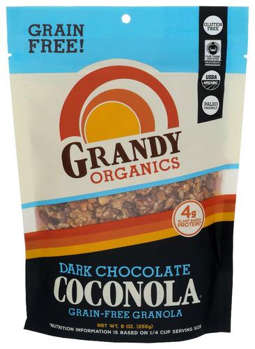 Grandy Oats Coconola Dark Chocolate Organic - 9 Oz (6 Units)