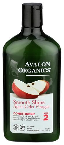 Avalon Organics Conditioner Apl Cidr Smth - 11 Oz (1 Units)