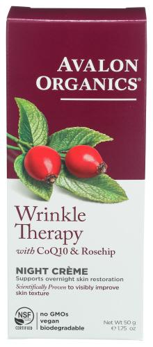 Avalon Organics Wrinkle Therapy Night Crm - 1.75 Oz (1 Units)