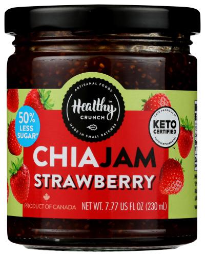 Healthy Crunch Jam Strawbery Chia - 7.77 Oz (6 Units)