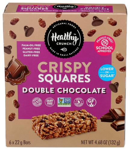 Healthy Crunch Square Crisp Choco Double - 4.68 Oz (6 Units)