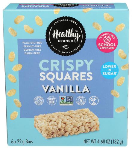 Healthy Crunch Square Crisp Vanilla - 4.68 Oz (6 Units)