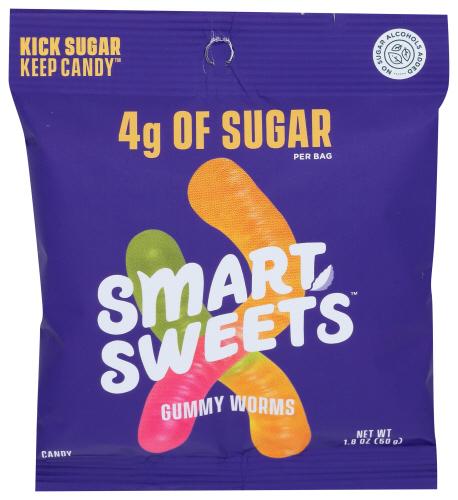 Smartsweets Gummy Candy Worms - 1.8 Oz (12 Units)