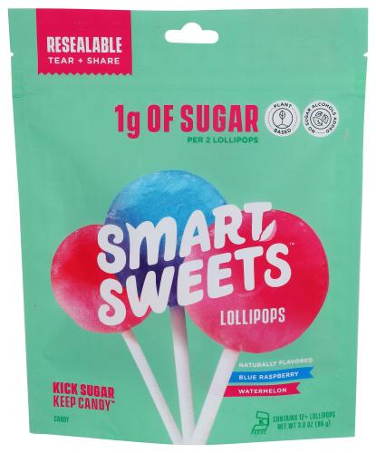 Smartsweets Lollipops - 3 Oz (10 Units)