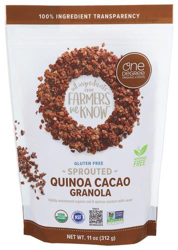 One Degree Granola Quinoa Cacao Organic - 11 Oz (6 Units)