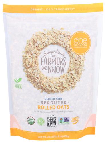 One Degree Oats Rolled Sprouted Organic - 24 Oz (4 Units)