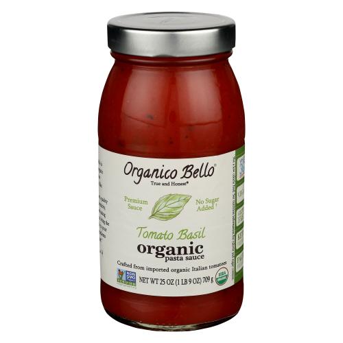 Organico Bello Sauce Pasta Tmo Bsl - 25 Oz (6 Units)