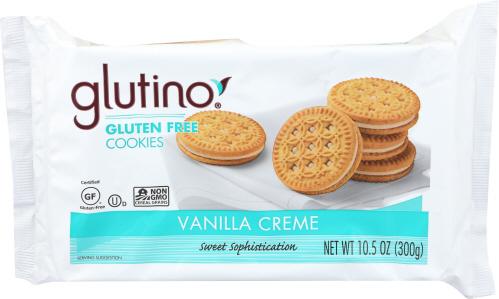 Glutino Cookie Vanilla Crm - 10.5 Oz (12 Units)