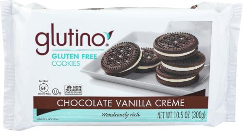 Glutino Cookie Sndwch Chocolate Vanilla Crm - 10.6 Oz (12 Units)