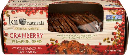 Kii Naturals Crisp Crnbry Pmpkn Seed - 5.3 Oz (12 Units)