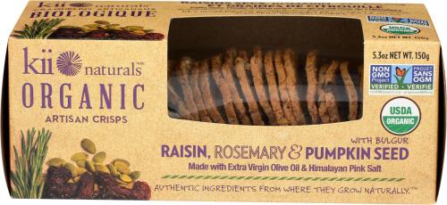 Kii Naturals Crisps Rasin Rsmry Pumpkn - 5.3 Oz (6 Units)