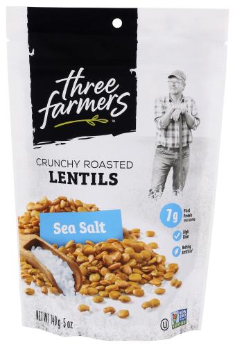 Three Farmers Foods Inc Snack Lentil Lghtly Sltd - 140 Gm (6 Units)