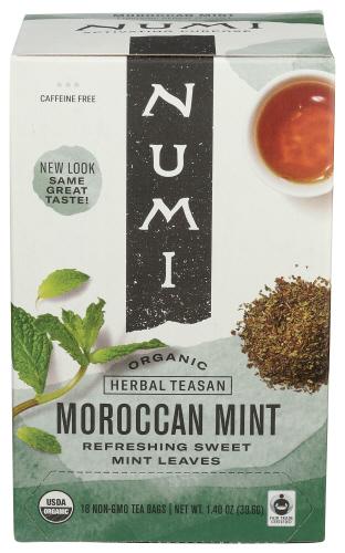 Numi Teas Tea Herb Moroccon Mint - 18 Bg (6 Units)