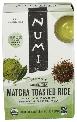 Numi Teas Tea Matcha Toasted Rice - 18 Bg (6 Units)