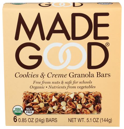 Madegood Bar Granola Cookie Creme - 5.1 Oz (6 Units)