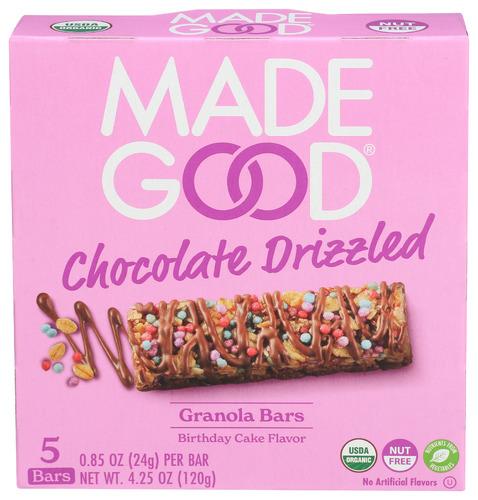 Madegood Bar Chocolate Drizzled Birthdy - 4.2 Oz (6 Units)