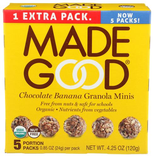 Madegood Organic Granola Mini Chocolate Bn - 4.25 Oz (6 Units)