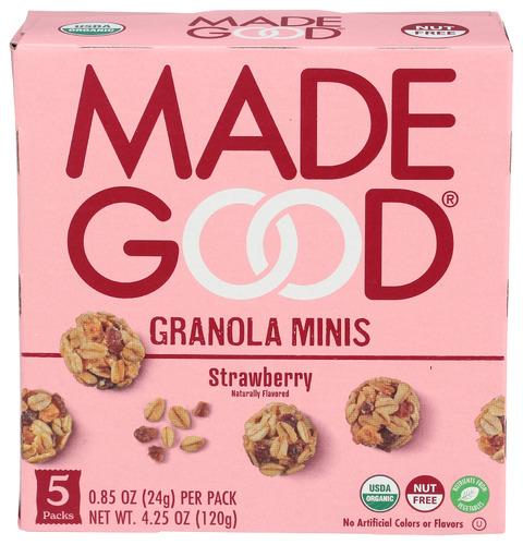 Madegood Organic Granola Mini Strawberry - 4.25 Oz (6 Units)