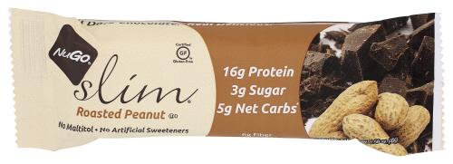 Nugo Bar Slim Roasted Peanut - 1.59 Oz (12 Units)