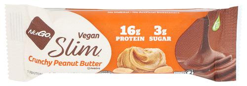 Nugo Bar Slim Crunchy Peanut Butter - 1.59 Oz (12 Units)