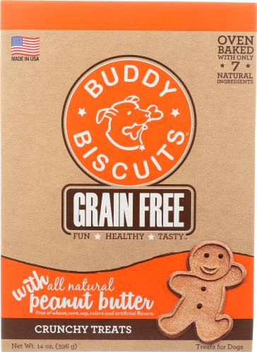 Buddy Biscuits Treat Baked Dog Peanut Butter - 14 Oz (6 Units)