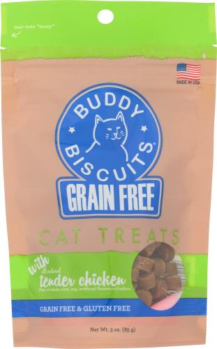 Buddy Biscuits Treat Cat Tender Chicken - 3 Oz (12 Units)