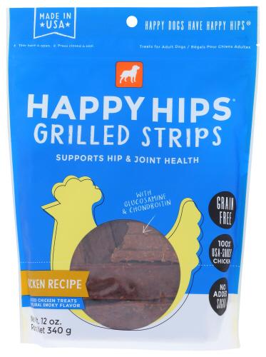 Happy Hips Treat Dog Chix Strip - 12 Oz (6 Units)