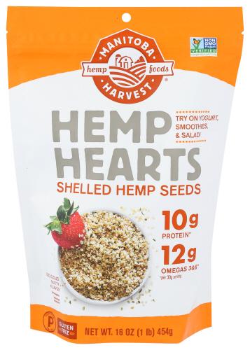 Manitoba Harvest Hemp Heart Shelled - 16 Oz (6 Units)