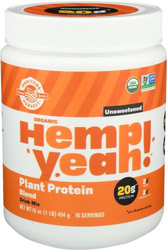 Manitoba Harvest Protein Powder Plnt Unsweetened - 16 Oz (1 Units)