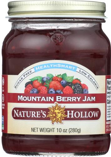 Natures Hollow Jam Sf Mtn Berry - 10 Oz (6 Units)