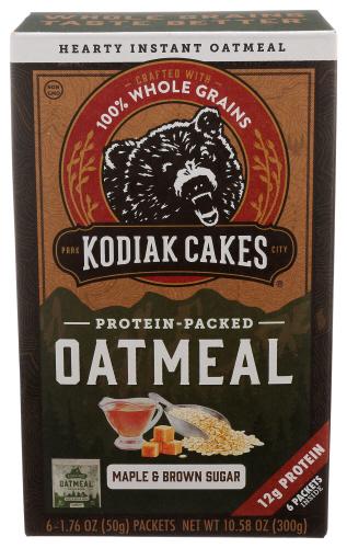 Kodiak Oatmeal Mpl Brown Sgr - 10.58 Oz (6 Units)