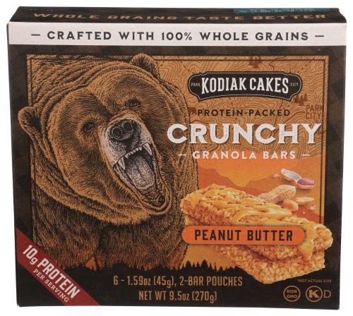 Kodiak Bar Granola Peant Butter - 9.5 Oz (12 Units)