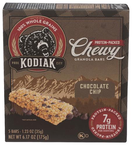Kodiak Bar Granla Chocolate Chp Chewy - 6.17 Oz (12 Units)