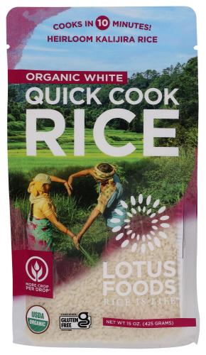 Lotus Foods Rice White Quick Cook Organic - 15 Oz (6 Units)
