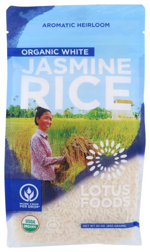Lotus Foods Rice White Jasmine Organic - 30 Oz (6 Units)