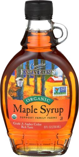 Coombs Family Farms Syrup Maple Grd A Amb Organic - 8 Oz (12 Units)