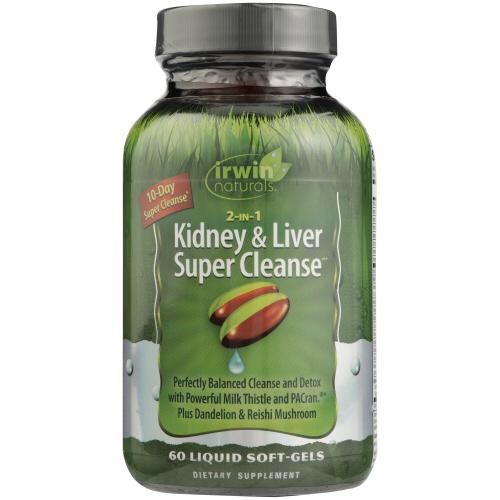 Irwin Naturals Cleanse Kidney Liver Supr - 60 Sg (1 Units)