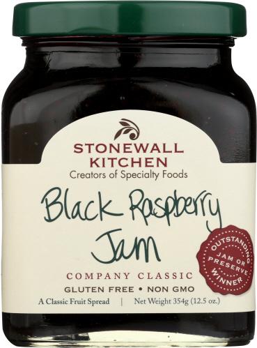 Stonewall Kitchen Jam Black Rsbry - 12.5 Oz (6 Units)